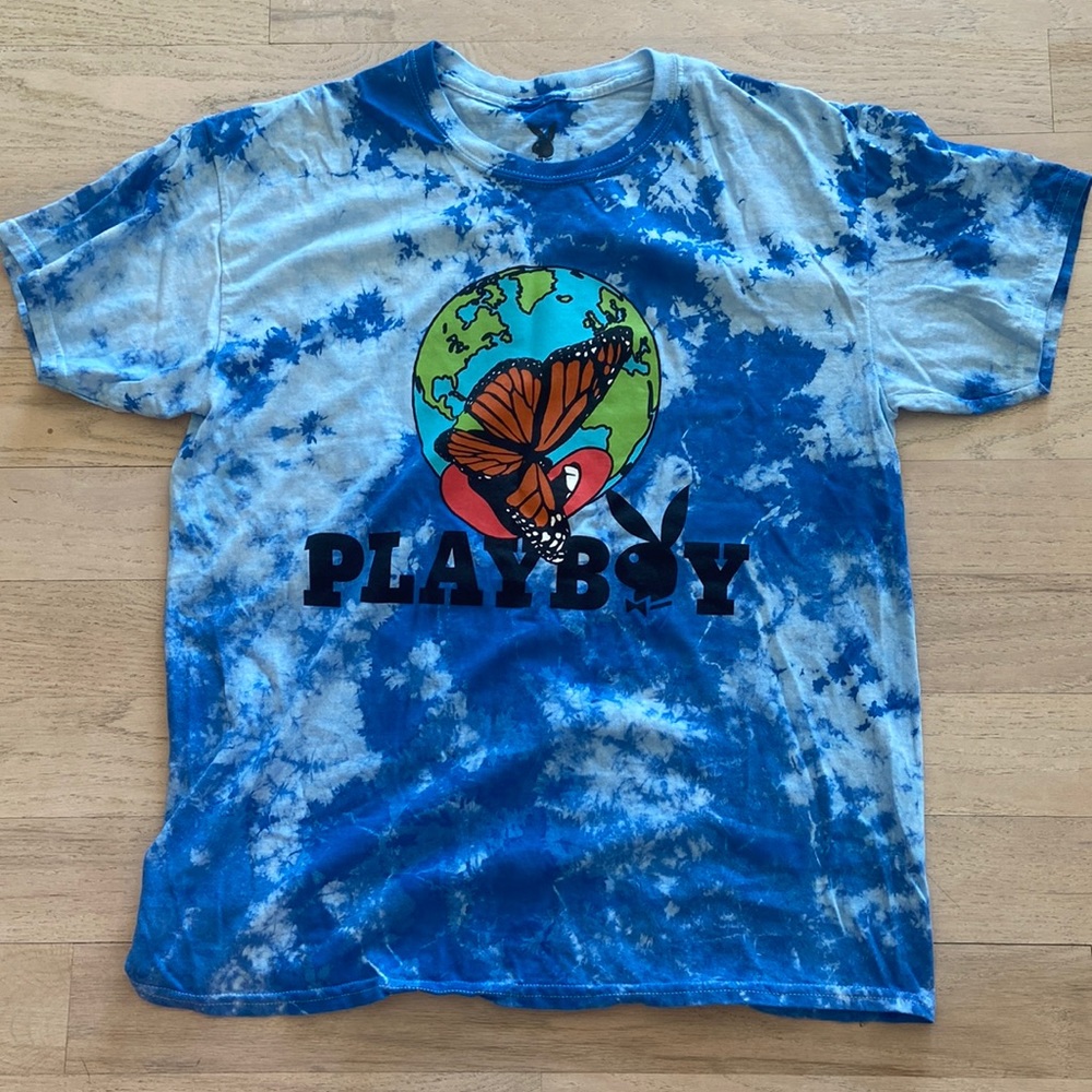Playboy - Butterfly and Earth Tie Dye Shirt